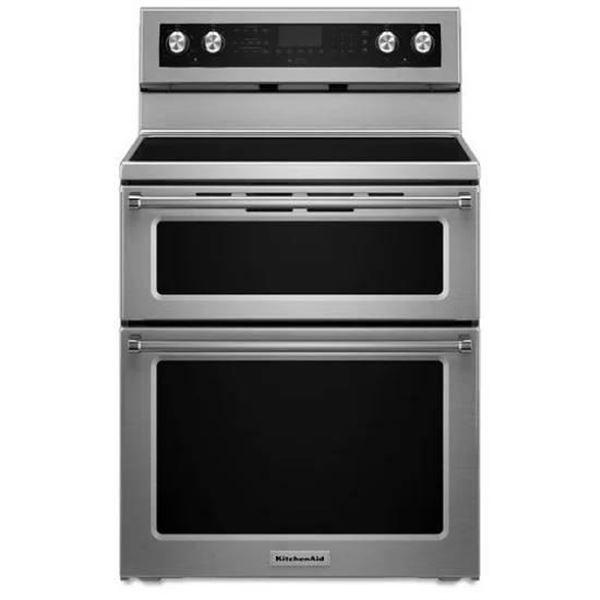KitchenAid YKFED500ESS Electric Range, 30 inch Exterior Width, Self Clean, Convection, 5 Burners, 6.