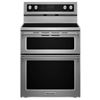 Image 1 : KitchenAid YKFED500ESS Electric Range, 30 inch Exterior Width, Self Clean, Convection, 5 Burners, 6.