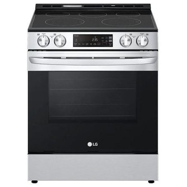 LG LSEL6331F Electric Range, 30 inch Exterior Width, Self Clean, 5 Burners, 6.3 cu. ft. Capacity, St