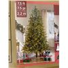 Image 3 : 7.5 Ft Artificial Christmas Tree with Warm White LED Lights