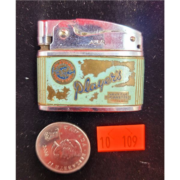 VTG Auer Championette Player's Navy Cut Cigarettes Advertising Lighter Made In Japan