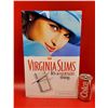 Image 1 : Embossed Tin Virginia Slims Cigarette Advertising Sign