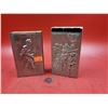 Image 1 : VTG Embossed Metal Matchbook Holders