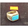 Image 1 : VTG 925. Sterling Silver Turquoise Stone Ring