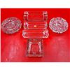 Image 1 : VTG Lot Of Crystal Ashtrays