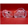 Image 1 : Etched Crystal Animal Sculptures