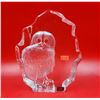 Image 1 : Etched Crystal Owl Sculpture