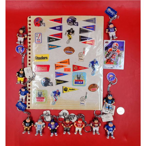 Football Stickers & Keychains