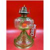 Image 2 : VTG Uranium Glass Oil Lamp