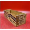 Image 2 : VTG Kraft Canadian Cheese Small Wooden Crate