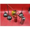 Image 1 : VTG Oil Can Lot (Includes 2 Eagle Oil Cans)