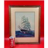Image 1 : Framed & Signed Maritime Print by Arthur Chidley