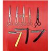 Image 1 : VTG Cutting Shears & Straight Razors