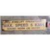 Image 1 : VTG Metal Forklift Sign