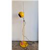 Image 1 : VTG MCM Yellow Enamel Eyeball Orb Floor Lamp
