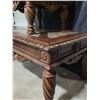 Image 3 : Antique Solid Wood Ornate Heavy Coffee Table & End Table