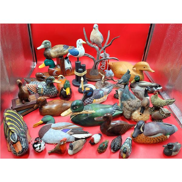 Large Lot of Assorted Bird Decor
