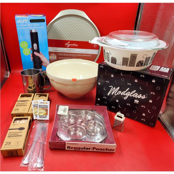 Kitchen Lot w/ Automatic Wine Opener