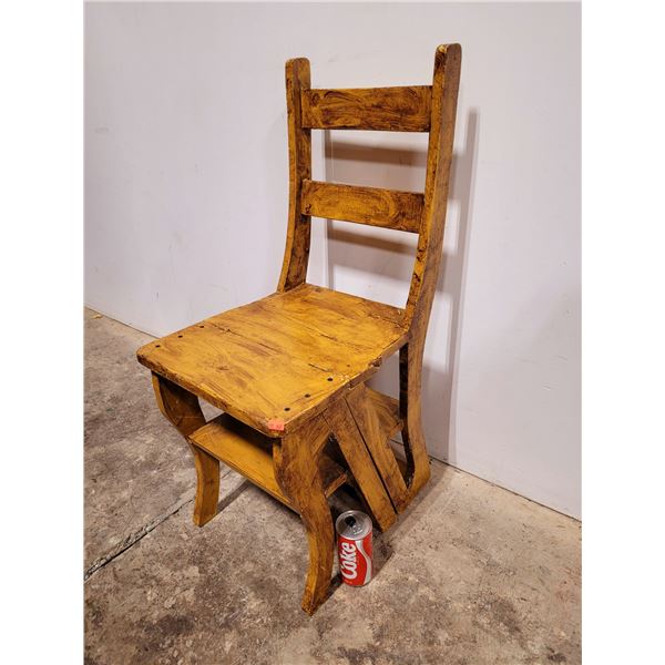 VTG Handcrafted Multifunction Chair/Step Stool