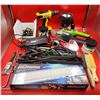 Image 1 : Bungee Cord, Drill, Handheld Vacuum, & Lightbar Lot