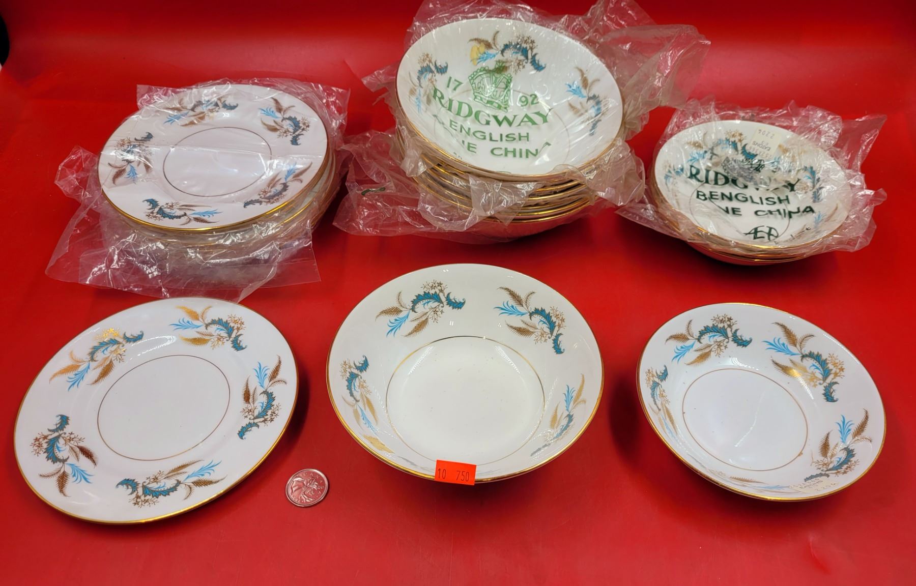 Ridgway "Golden Rhapsody" Fine English Bone China Dishes