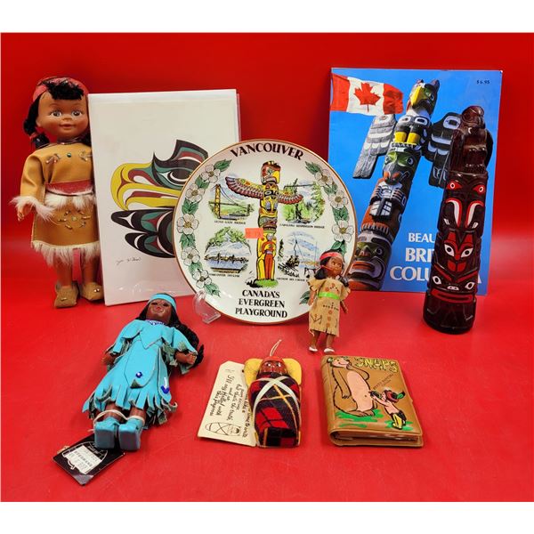 VTG Native Print, Plate, Dolls, Accessories & Décor