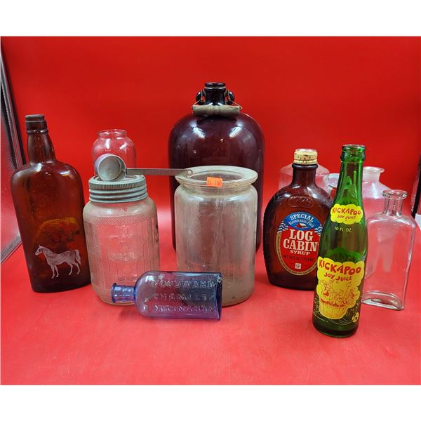 Antique Bottle Lot Including Nabob Bottle