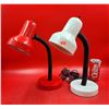 Image 1 : 2 Adjustable Gooseneck Desk Lamps