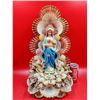 Image 1 : VTG Virgin Mary Seashell Shrine
