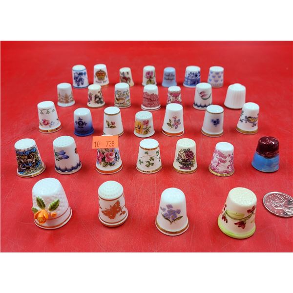 VTG Painted Sewing Thimbles