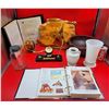 Image 1 : Home Decor & Books w/ Wood Clock