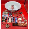 Image 1 : VTG Smalls Lot w/ Enamelware Bowl