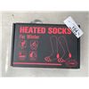 Image 1 : 2 PAIRS HEATED RECHARGABLE SOCKS