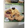 Image 2 : BAMBOO TEA BOX AND CHEESE BOARD SET
