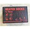 Image 1 : 2 PAIRS HEATED RECHARGABLE SOCKS