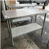 Image 3 : STAINLESS PREP TABLE 48" X 24" X 35" HIGH WITH BRACKET
