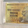 Image 2 : ZIMBABWE ONE HUNDRED TRILLION DOLLARS FOIL NOTES X 3