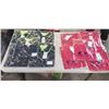 Image 1 : 5 NEW LADIES SIZE 8 BLACK AND GREEN GOLF SHIRTS AND 5 NEW RED ATHLETIC SHIRTS SIZE 8