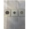 Image 2 : 3 1913 CANADIAN LOW MINTAGE COINS SILVER 10 CENT AND 5 CENT (.925) 1 CENT GEORGE VI