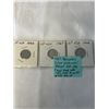 Image 8 : LAST 3 ISSUES OF CANADIAN SILVER (.800) DIMES 1966, 1967, 1968 AND 1967 CANADIAN SILVER 25 CENT CENT