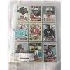Image 1 : 11 PAGES OF 1980'S TOPPS NFL CARDS MINT CONDITION ALL DIFFERENT
