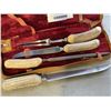 Image 2 : ANTIQUE SHEFFIELD CARVING SET