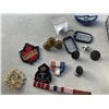 Image 2 : TRAY OF MILITARY ITEMS