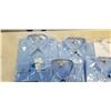 Image 2 : 5 NEW BIZ COLLECTION SIZE LARGE DRESS SHIRTS, LIGHT BLUE AND WHITE PINSTRIPE