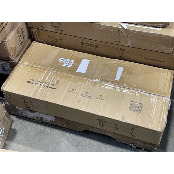 BLACK MOBILE TV CART