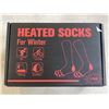 Image 1 : 2 PAIRS HEATED RECHARGABLE SOCKS
