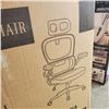 Image 3 : NEW ECCONITURE HIGH BACK EXECUTIVE MESH BACK OFFICE CHAIR WITH LUMBAR SUPPORT, WHITE/ GREY RETAIL $3