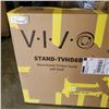 Image 2 : BLACK MOBILE TV FLOOR STAND WITH SHELF