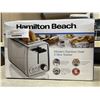 Image 2 : HAMILTON BEACH 2 SLICE MODERN CHROME TOASTER - TESTED WORKING, RETAIL $49