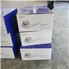 Image 2 : 6 NEW DOOR HANDLES, LONDON SATIN CHROME PASSAGE SETS, WITH HARDWARE, GRADE 3